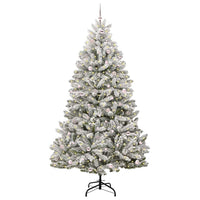 Albero di Natale Artificiale-Albero Natalizio con 300 LED Verde e Bianco 270 cm 561700