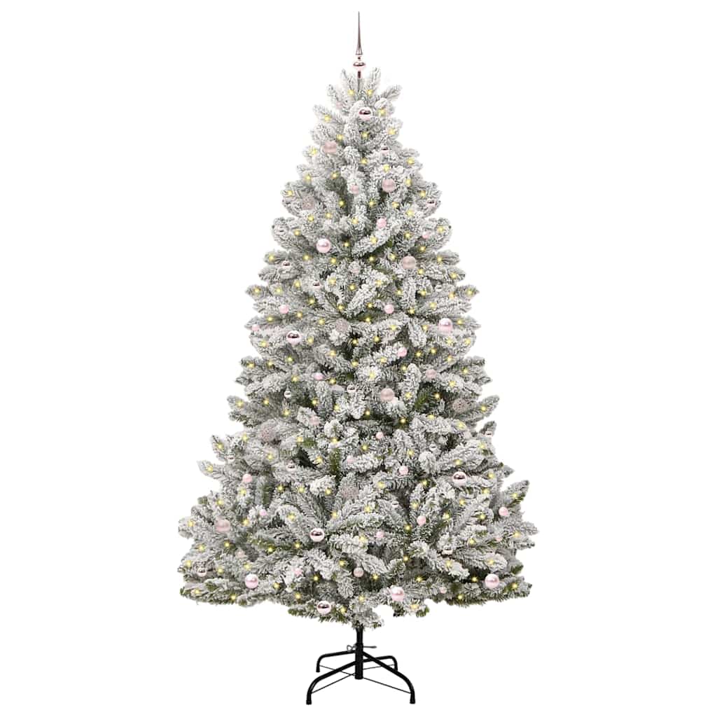 Albero di Natale artificiale Verde e Bianco 270 cm 3395777