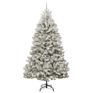 Albero di Natale artificiale Verde e Bianco 270 cm 3395777
