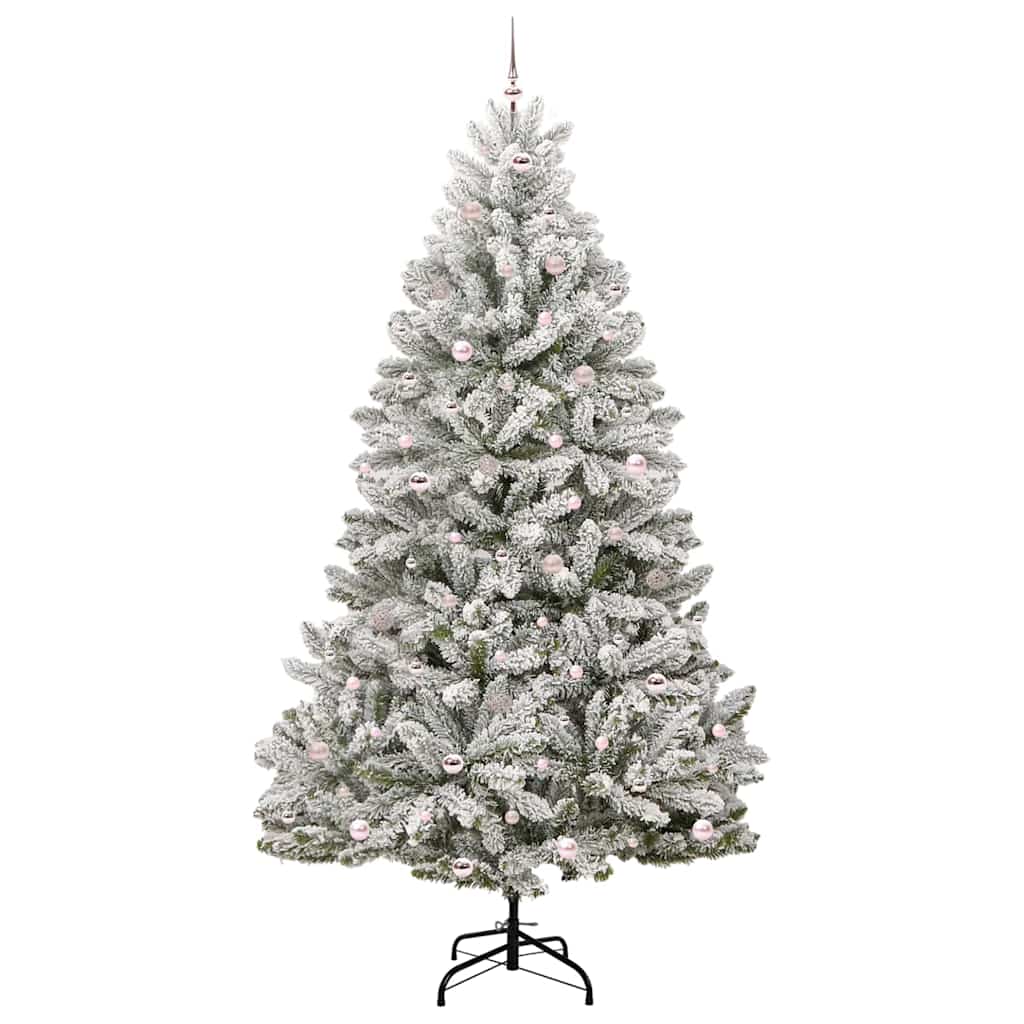Albero di Natale artificiale Verde e Bianco 270 cm 3395777