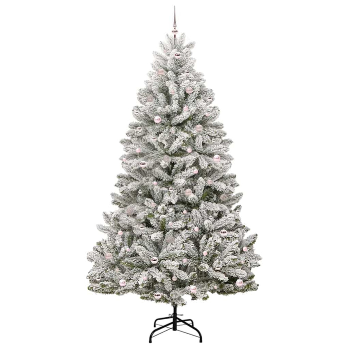 Albero di Natale artificiale Verde e Bianco 270 cm 3395777