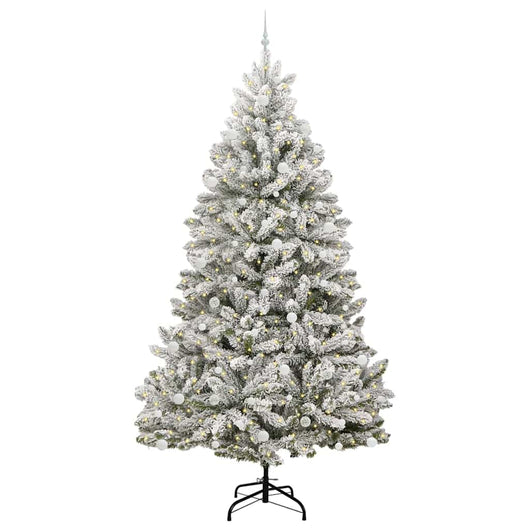 Albero di Natale Artificiale-Albero Natalizio con 300 LED Verde e Bianco 270 cm 543816