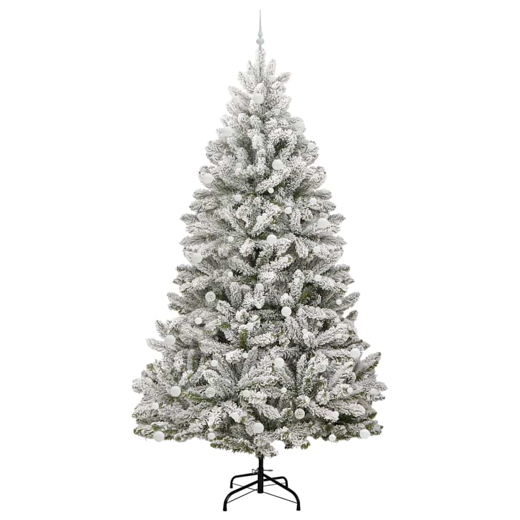 Albero di Natale artificiale Verde e Bianco 270 cm 3395778