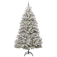 Albero di Natale Artificiale-Albero Natalizio con 300 LED Verde e Bianco 270 cm 218961