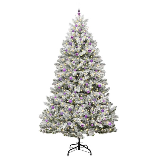 Albero di Natale Artificiale-Albero Natalizio con 300 LED Verde e Bianco 270 cm 218961