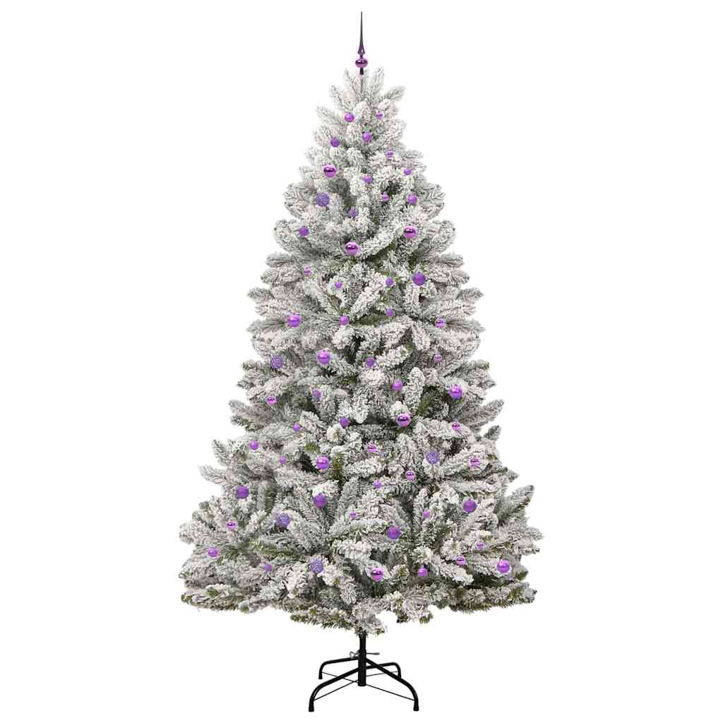 Albero di Natale artificiale Verde e Bianco 270 cm 3395781