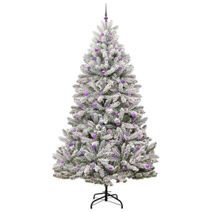 Albero di Natale artificiale Verde e Bianco 270 cm 3395781