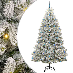Albero di Natale Artificiale-Albero Natalizio con 300 LED Verde e Bianco 270 cm 813811