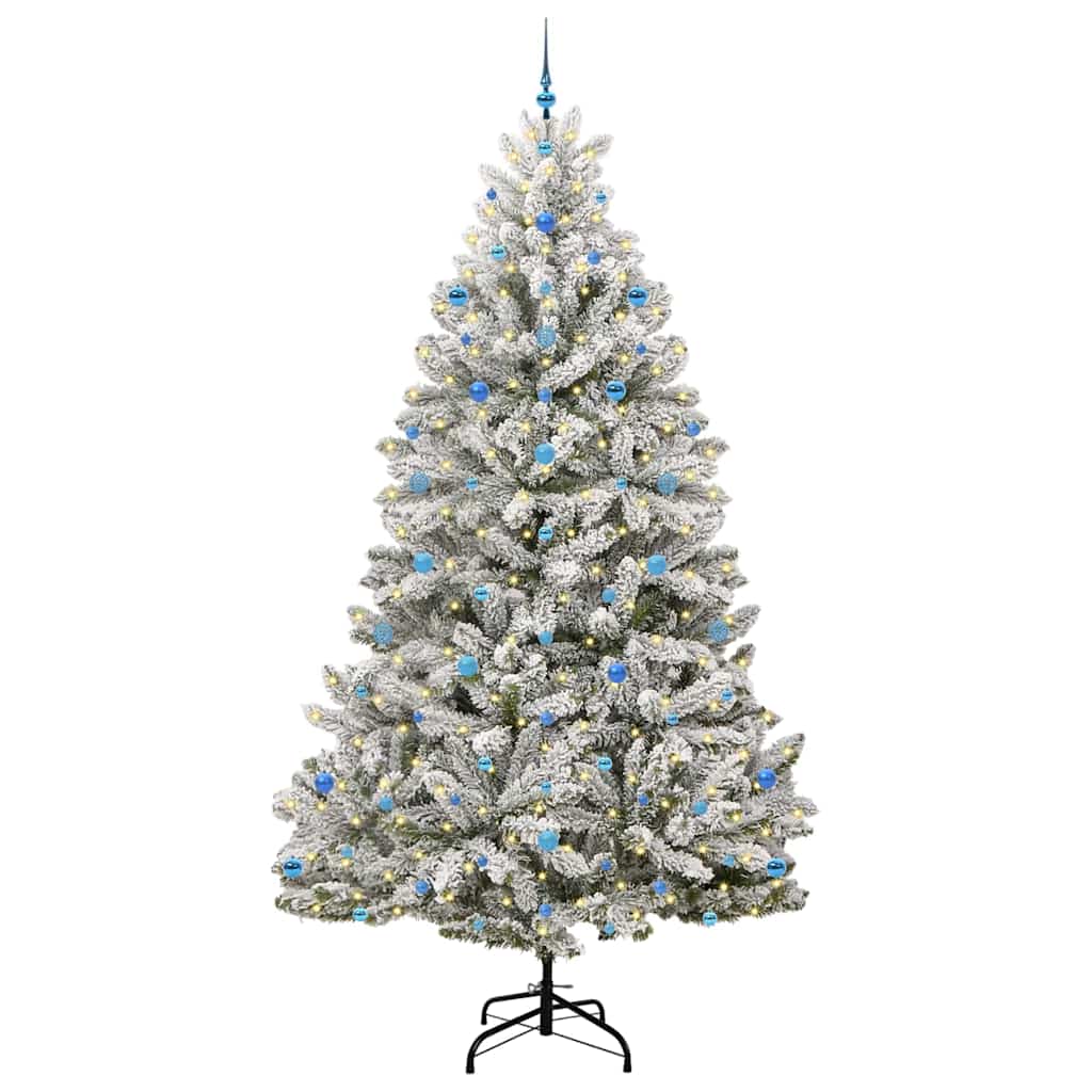 Albero di Natale Artificiale-Albero Natalizio con 300 LED Verde e Bianco 270 cm 813811