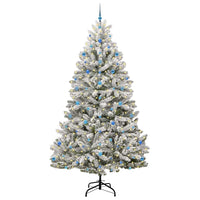 Albero di Natale Artificiale-Albero Natalizio con 300 LED Verde e Bianco 270 cm 813811