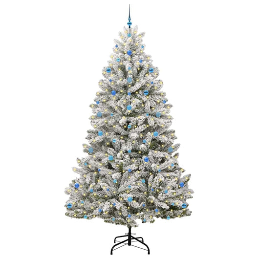 Albero di Natale Artificiale-Albero Natalizio con 300 LED Verde e Bianco 270 cm 813811