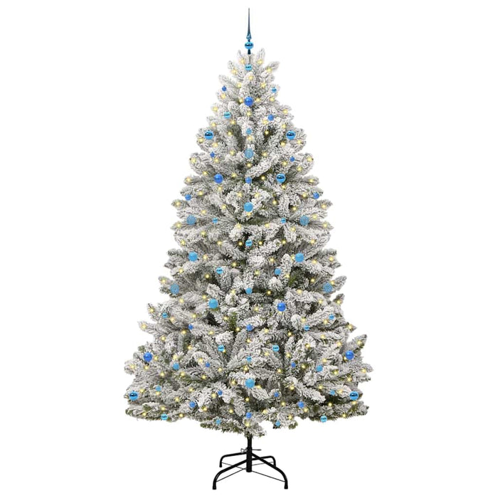Albero di Natale artificiale Verde e Bianco 270 cm 3395782