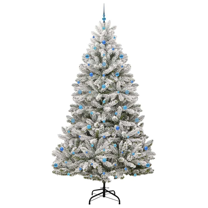 Albero di Natale artificiale Verde e Bianco 270 cm 3395782