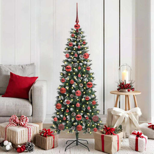 Albero di Natale artificiale con 150 LED Verde 66 x 66 x 150 cm 3395808