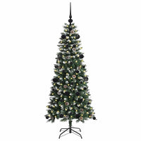 Albero di Natale Artificiale-Albero Natalizio con 150 LED Verde 150 cm 339841