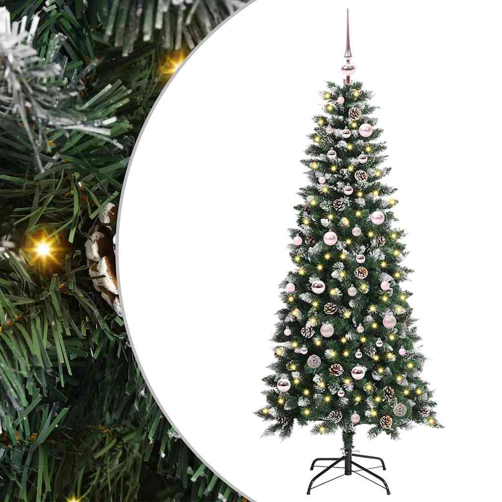 Albero di Natale artificiale con 150 LED Verde 66 x 66 x 150 cm 3395810