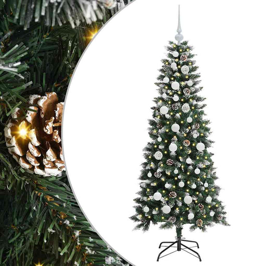 Albero di Natale artificiale con 150 LED Verde 66 x 66 x 150 cm 3395811