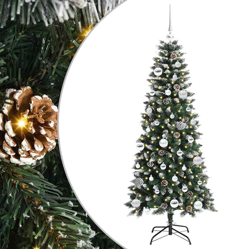Albero di Natale artificiale con 150 LED Verde 66 x 66 x 150 cm 3395813