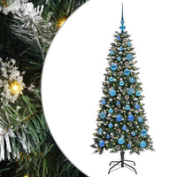 Albero di Natale Artificiale-Albero Natalizio con 150 LED Verde 150 cm 398744