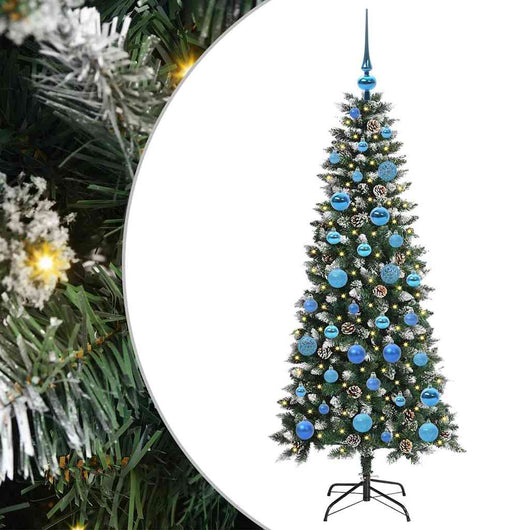Albero di Natale artificiale con 150 LED Verde 66 x 66 x 150 cm 3395815