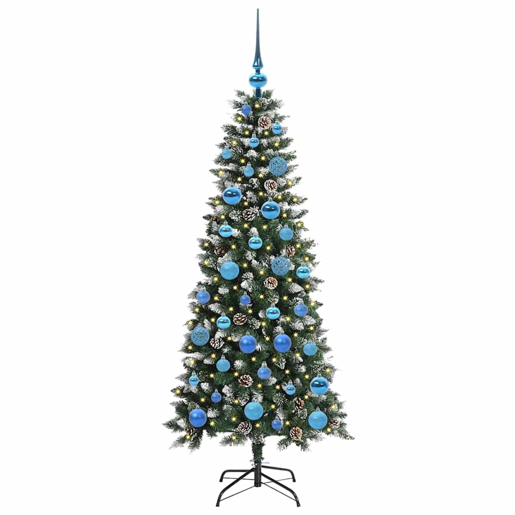 Albero di Natale artificiale con 150 LED Verde 66 x 66 x 150 cm 3395815