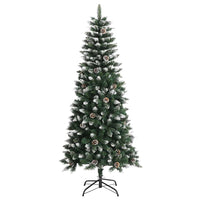 Albero di Natale Artificiale-Albero Natalizio con 150 LED Verde 150 cm 451126
