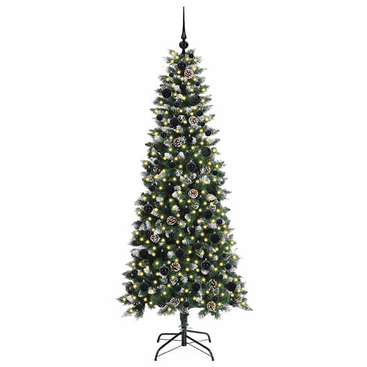 Albero di Natale Artificiale-Albero Natalizio con 300 LED Verde 180 cm 474285