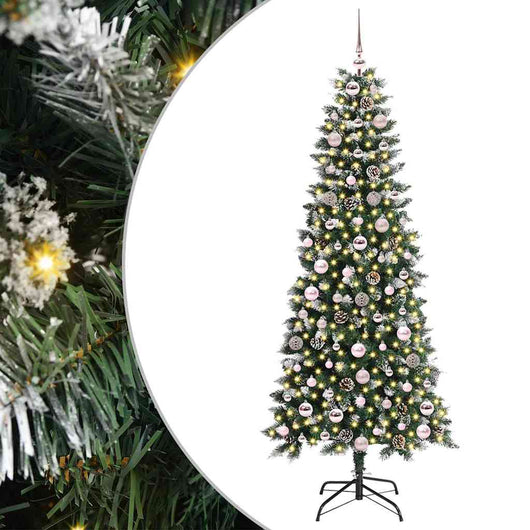 Albero di Natale Artificiale-Albero Natalizio con 300 LED Verde 180 cm 138280