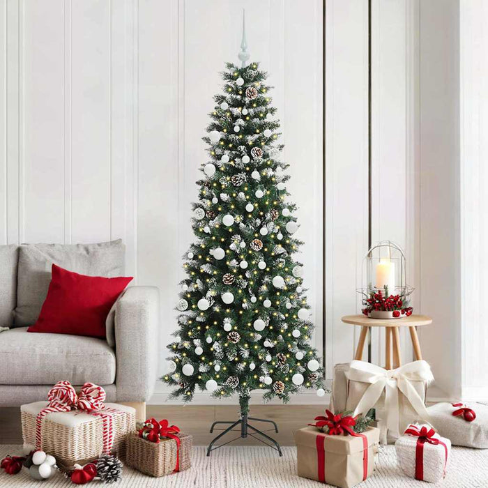 Albero di Natale artificiale con 300 LED Verde 76 x 76 x 180 cm 3395823
