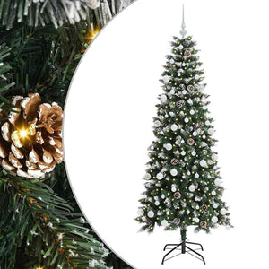 Albero di Natale Artificiale-Albero Natalizio con 300 LED Verde 180 cm 743983