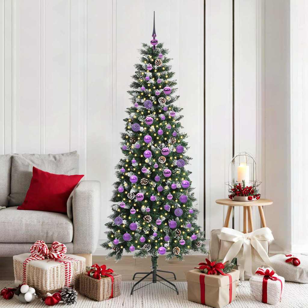 Albero di Natale artificiale con 300 LED Verde 76 x 76 x 180 cm 3395826