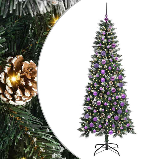 Albero di Natale artificiale con 300 LED Verde 76 x 76 x 180 cm 3395826