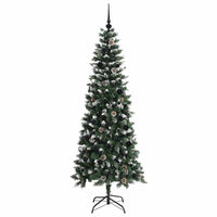Albero di Natale artificiale con 300 LED Verde 86 x 86 x 210 cm 3395833