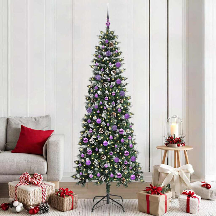 Albero di Natale artificiale con 300 LED Verde 86 x 86 x 210 cm 3395838