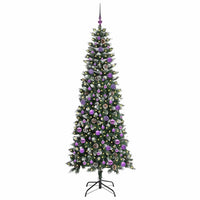 Albero di Natale Artificiale-Albero Natalizio con 300 LED Verde 210 cm 468601