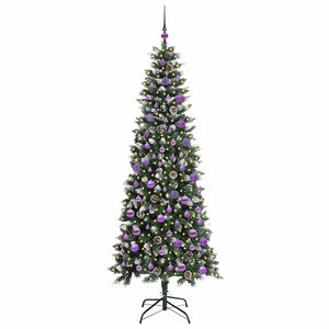 Albero di Natale Artificiale-Albero Natalizio con 300 LED Verde 210 cm 468601