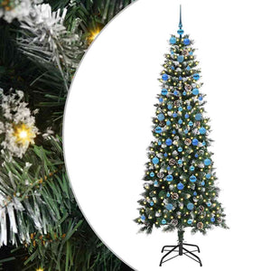 Albero di Natale Artificiale-Albero Natalizio con 300 LED Verde 210 cm 782698