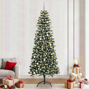 vidaXL Albero di Natale artificiale Verde 240 cm PVC