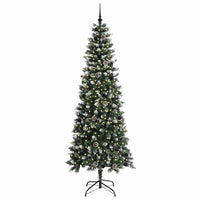 Albero di Natale Artificiale-Albero Natalizio con 300 LED Verde 240 cm 784506