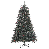 vidaXL Albero di Natale artificiale Verde PVC