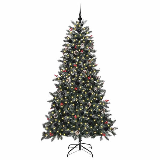 Albero di Natale Artificiale-Albero Natalizio con 300 LED Verde 180 cm 396989