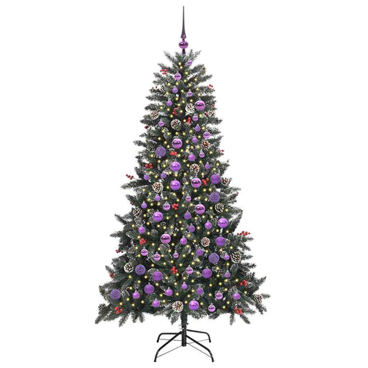 Albero di Natale Artificiale-Albero Natalizio con 300 LED Verde 180 cm 361832
