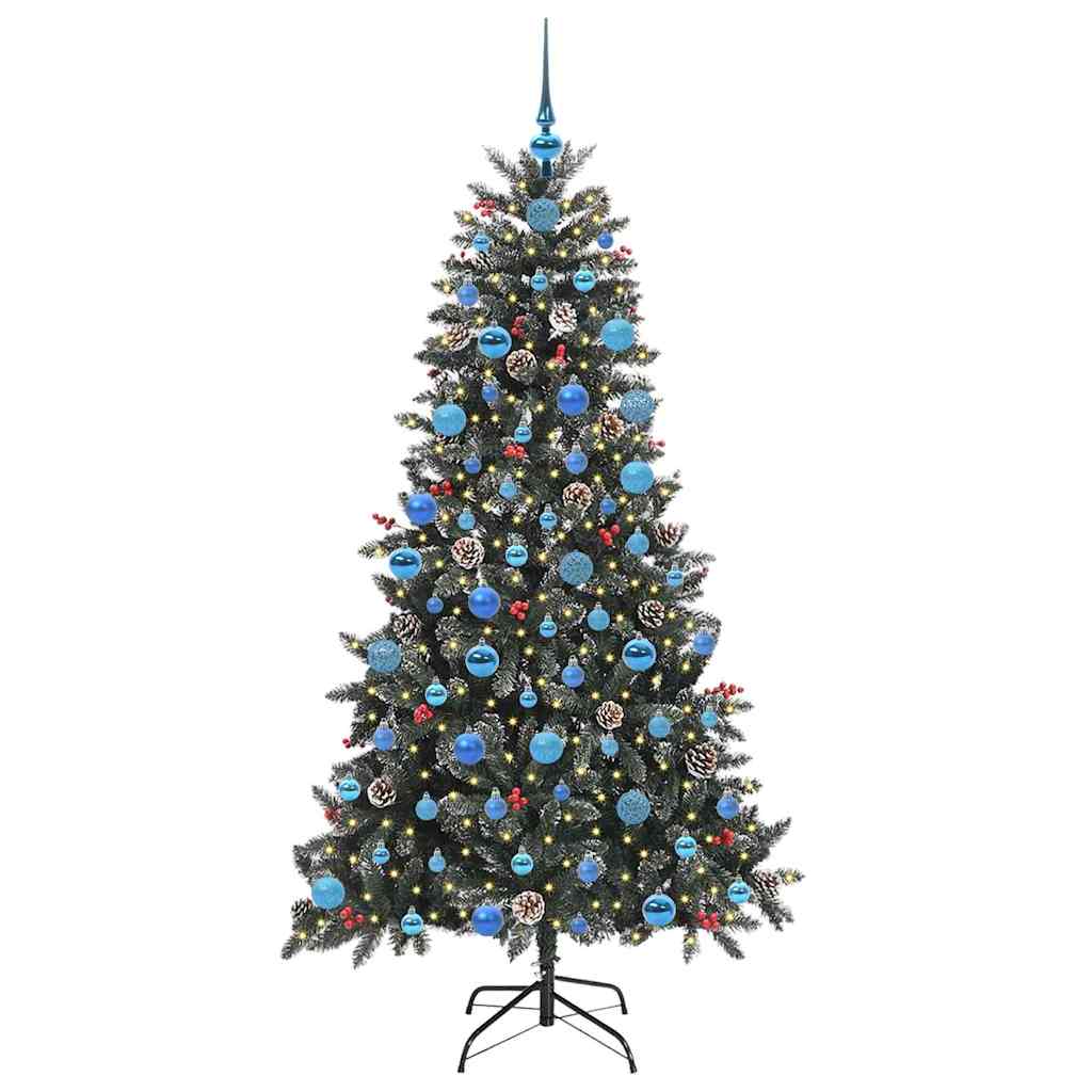 Albero di Natale Artificiale-Albero Natalizio con 300 LED Verde 180 cm 684937