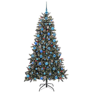 Albero di Natale Artificiale-Albero Natalizio con 300 LED Verde 180 cm 684937