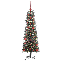 Albero di Natale Artificiale-Albero Natalizio con 150 LED Verde 120 cm 515820