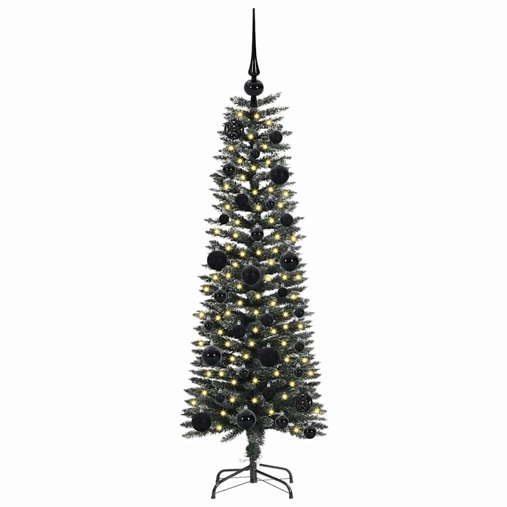 Albero di Natale Artificiale-Albero Natalizio con 150 LED Verde 120 cm 511108