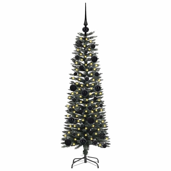 Albero di Natale Artificiale-Albero Natalizio con 150 LED Verde 120 cm 511108