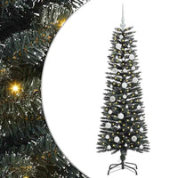 Albero di Natale Artificiale-Albero Natalizio con 150 LED Verde 120 cm 816621