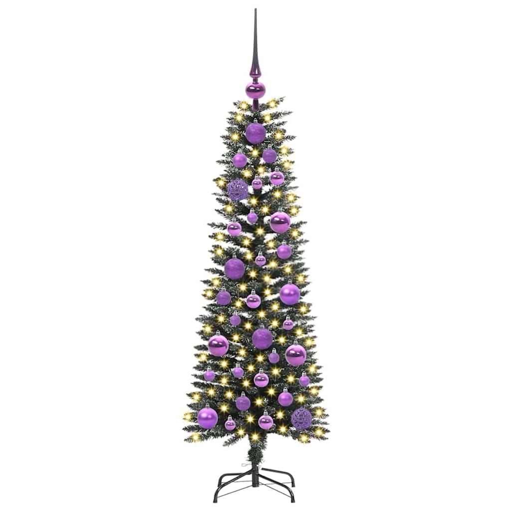 Albero di Natale Artificiale-Albero Natalizio con 150 LED Verde 120 cm 332839