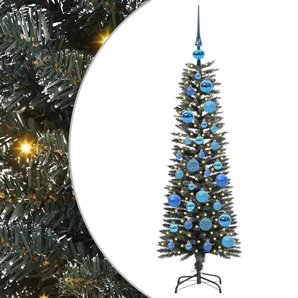 Albero di Natale Artificiale-Albero Natalizio con 150 LED Verde 120 cm 883748